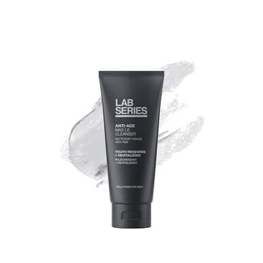 Lab Series Men's Max LS Anti-Age Cleanser - Anti Aging Skin Care for Men - Detoxifies Skin - Foaming Face Wash, 3.4 fl oz
