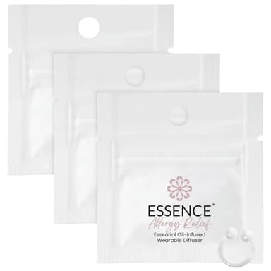 Essence Wearable Aromatherapy Nasal Diffuser – Allergy Relief Essential Oil Nose Ring – Personal Scent Clip for Travel, Work & Everyday Use – Made in USA (3 Pack)