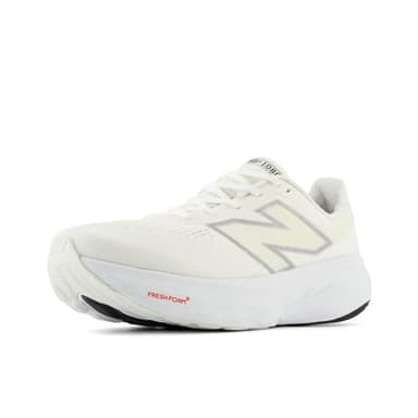 New Balance Men's Fresh Foam X 1080 V14 Running Shoe, White/Silver Metallic/Sea Salt, 7 M