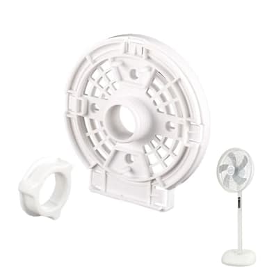 UtySty Oscillating Pedestal Fan Motor Cover Replacement with Fan Blade Nut Oscillated Stand Fan Motor Shaft Front Back Housing Motor Covers Parts for Pedestal Floor Fan Oscillating Standing Fans