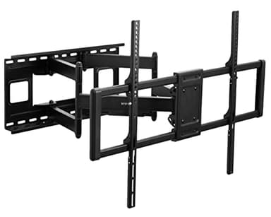 VIVO 60 to 120 inch Large Screen Heavy Duty TV Wall Mount for LCD LED Flat and Curved Screens, Articulating Swivel Mount, Max VESA 900x600mm, Black, MOUNT-VW120M