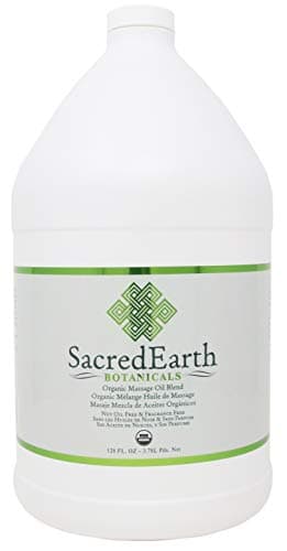 Organic Massage Oil Blend (1 Gallon) - Unscented, Nut Oil Free, Gluten Free and USDA Certified Organic
