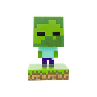 Paladone Minecraft Zombie Light - Officially Licensed Merchandise, Portable Night Light and Gaming Room Decor for Kids, Gift for Gamer, Battery Powered, Green