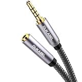 DUKABEL Headphone Extension Cable, 3.5mm TRRS Headphone Extension with Mic Male to Female Stereo Audio Cable for Smartphone,PC,TV,Headset,PS4 Controller,Car,Speaker etc.(4ft/1.2m)