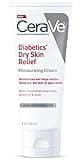 CeraVe Moisturizing Cream for Diabetics’ Dry Skin, Urea Cream with Bilberry for Face and Body, Fragrance Free & Paraben Free, 8 Ounce