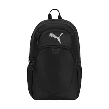 PUMA Women’s Poppy Backpack, Black/Silver, One Size