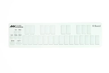 Muse Kinetics K-Board-C | Colorful 25 Key USB MPE MIDI Keyboard Controller with USB-C (Snow)