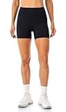 Lavento Women's All Day Soft Biker Shorts 5 Inch - High Waisted Workout Gym Running Yoga Short (Black, 4)