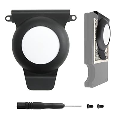SZJCLTD Holder Compatible with Airtag Gen 2/Gen 1 for Wallet, Money Clip for Metal Wallet, Minimalist Slim Anti-Lost Tracker Case Accessories Attachment for Apple Airtag 2/1