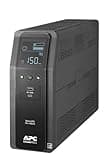 APC UPS 1500VA Sine Wave UPS Battery Backup, BR1500MS2 Backup Battery Power Supply, AVR, 10 Outlets, (2) USB Charger Ports
