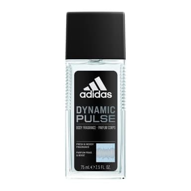 Adidas Dynamic Pulse Body Fragrance 2.5 fl oz (Pack of 1), Notes of Mint, Apple, and Wood, Men's fragrance, Long lasting, Sporty fragrance, Travel size