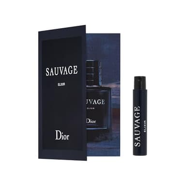 Dior Sauvage Elixir 0.03 Fl Oz / 1 mL Deluxe Travel Size Vial Lot Of 2 (0.06)