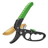 VIVOSUN 8” Ratchet Pruners, Anvil Pruning Shears with Ratchet Mechanism, SK5 Blades, Ergonomic Handles & Safety Lock, Heavy-Duty Gardening Scissors, Hand Pruners, Garden Clippers