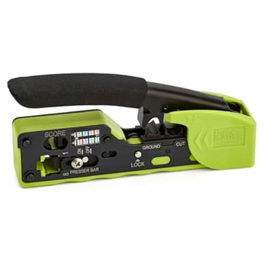 trueCABLE Crimp Tool for Pass Through RJ45 All-in-One Ethernet Tool: Crimp, Cut, Score - Works with Cat5e, Cat6, Cat6A Shielded and Unshielded Connectors