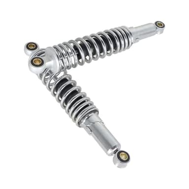 Motorcycle 1 Pair Universal 320mm 12.5” Rear Shock Absorbers Replacement for Suzuki Yamaha Honda XL 883 1200 ATV Go Kart Quad Dirt Sport Bikes (Chrome)