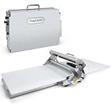 Folding Dough Sheeter with 40.9''x15.5" Sheeter Board Manual Dough Roller Machine, Stainless Steel, Sheeter Thickness Adjustable