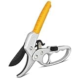 Milifox Ratchet Pruning Shears for Gardening SK-5 Stainless Garden Small Shears Heavy Duty Hand Pruners Clipper for Tree Trimming Cutting Rose Flower Floral Tree Plants