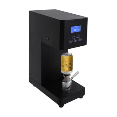 Commercial Soda Can Sealer, Manual Cup Sealing Machine with LED Display, Automatic Can Sealer for Aluminum and Plastic Cans