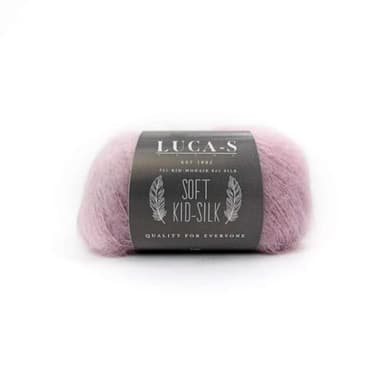 Luca-S Yarns Soft Kid-Silk – 75% Kid Mohair / 25% Silk, Fluffy Lightweight Yarn for Knitting & Crochet, 0.88 oz (25g), 230 yds (210m)