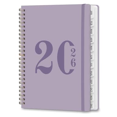 2026 Planner, Weekly and Monthly Calendar Agenda Book, Jan 2026 - Dec 2026, Hardcover Planning Academic Planner for Office School Supplies and Desk Accessories - A5 (6.3'' x 8.5'')