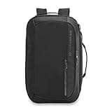 Briggs & Riley Convertible Backpack Duffle Bag - Carry On for Men & Women, Use for Travel, Gym, or Work, Overnight Weekend Luggage with Shoulder Strap, Laptop Compartment - ZDX Collection, Black