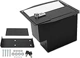 KUAFU Center Console Safe Vault Storage Box w/Bolts Compatible with 2015-2020 Ford F-150/Raptors F-250/F-350 Super Duty