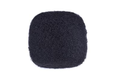 Afro Kinky Bulk Human Hair, 1 Bundle Set with Ideal for Dredlock Extensions, Loc Repair, Twists, and Braids Natural Black 8 Inch