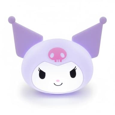 Ukonic Sanrio Kuromi Face Plug-in Nightlight, LED Mood Light