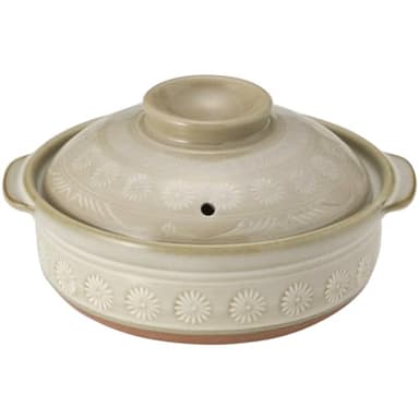 TIKUSAN Donabe Japanese Hot Pot Banko Ware Made in Japan (6 go(30 fl oz.))