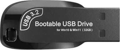 32GB - Bootable USB Driver 3.2 for Windows 11 & 10, Password Reset, Network Drives (WiFi & LAN), No TPM Required, Reinstall,Recovery Windows, Supported UEFI and Legacy, Compatible All Computers