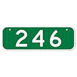 911 Address Sign, Custom Emergency Horizontal MailBox Reflective Sign, Ideal For Driveway, House and Multi Unit Buildings, 6x18 Inches, 3M EGP Reflective .063 Aluminum, Fade Resistant, Made in USA by