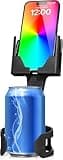 Cup Holder Phone Holder - Made in USA - Cell Phone Car Mount, Universal Car Cup Mount Compatible with All Smartphones, iPhone 16, Samsung, Google, Android, Mobile, Cellphone Cupholder Expander Black