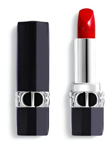 Dior Rouge 999 Satin Finish Red Mini Lipstick 0.04oz (Travel Size)
