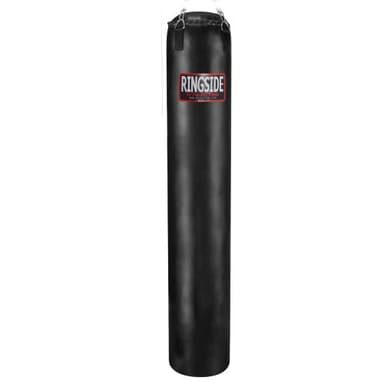 Ringside 100-Pound Muay Thai Heavy Bag, Sturdy Powerhide Punching Bag for Boxing, MMA, Muay Thai, and Kickboxing Training and Workout, Includes Chain and Swivel, Black, 72" H x 13" Dia.