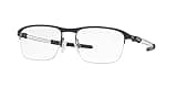 Oakley Men's Ox5123 Truss Rod 0.5 Titanium Square Prescription Eyeglass Frames, Matte Midnight/Demo Lens, 52 mm