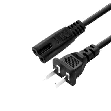 Power Cord Replacement for Bose Wave Music System AWRCC1 Radio CD Player, JBL PartyBox Charger - 2 Prong AC Cable