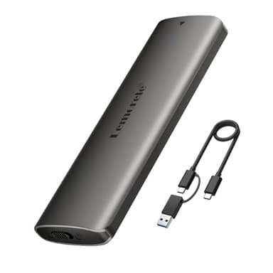 Lemorele Aluminum M.2 NVMe Enclosure,USB 3.2 Gen2 10Gbps Tool-Free ,SSD Enclosure for NVMe PCIe M-Key,Nvme USB Adapter Support UASP Trim for 2280 2260 2242 2230(Sata NOT Supported)