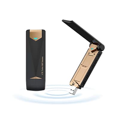 WDINLY 4G LTE USB Modem Dongle Router with WiFi Hotspot, High Speed 4G Modem Wireless Internet WiFi Hotspot Router Unlocked Portable Support FDD:B2/B4/B5/B12/B17 for PC Desktop Laptop Tablet