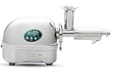 Angel Juicer AG-7500 Stainless Steel Premium Cold Press Slow Juicing Machine, SUS-304 Food Grade, Anti-Jamming Auto-Reverse Function, 10-Year Warranty