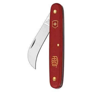 FELCO Grafting And Pruning Knife, Modern, Red, High Carbon Steel