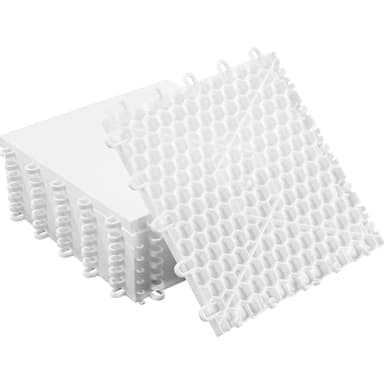 Sibosen 8 PCS Hockey Floor Tiles Mats, Interlocking Dryland Synthetic Ice Tiles for Hockey Training Equipment Board for Shooting Outdoor Indoor, Expandable & Easy Install