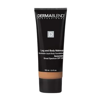 Dermablend Leg and Body Makeup Foundation with SPF 25, 45N Medium Bronze, 3.4 Fl. Oz.