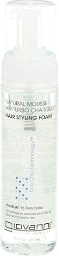 GIOVANNI Mousse Hair Styling Foam - Mousse for Curly Hair, Volumizing Hair Foam for Women & Men, Foaming, Add Texture for Curls & Wavy Hair, Defining & Enhancing - 7 Fl Oz (Pack of 1)