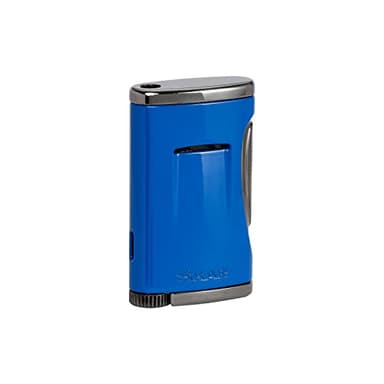 Xikar Xidris Single Jet Flame Lighter, High-Performance, Direct Inject Flame Technology, Cobalt Blue