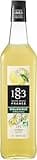 1883 Organic Lemon Syrup - Flavored Syrup for Coffee, Cocktails, and Iced Beverages - Made in France | Premium Glass Bottle 1 Liter