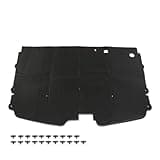 CNNELL Hood Insulation Pad 1/2" with Clips Compatible with 1988-1998 Chevy Truck C1500 K2500 3500 Black