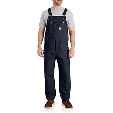 Carhartt Men'sRelaxed Fit Duck Bib Overall Navy,L32-W32