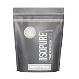 Isopure Zero Carb 100% Pure Whey Isolate Protein Powder, Lactose Free, Gluten Free, With Vitamins, Cookies & Cream, 25g Protein Per Serving, 1 Lb, 15 Servings