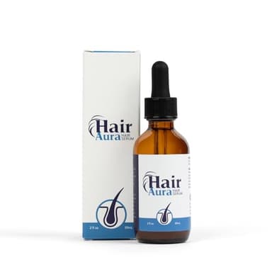 Hair Aura Topical Melatonin for Hair Loss | Hair Loss Fighting Formula with Melatonin, Biotin & Ginkgo Biloba | Paraben and Gluten Free | For Men and Women | 2oz