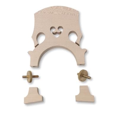 Vetimobato 3/4 Upright Double Bass Bridge Maple Double Bass Accessory Upright Bass Parts (Adjustable Bridge)